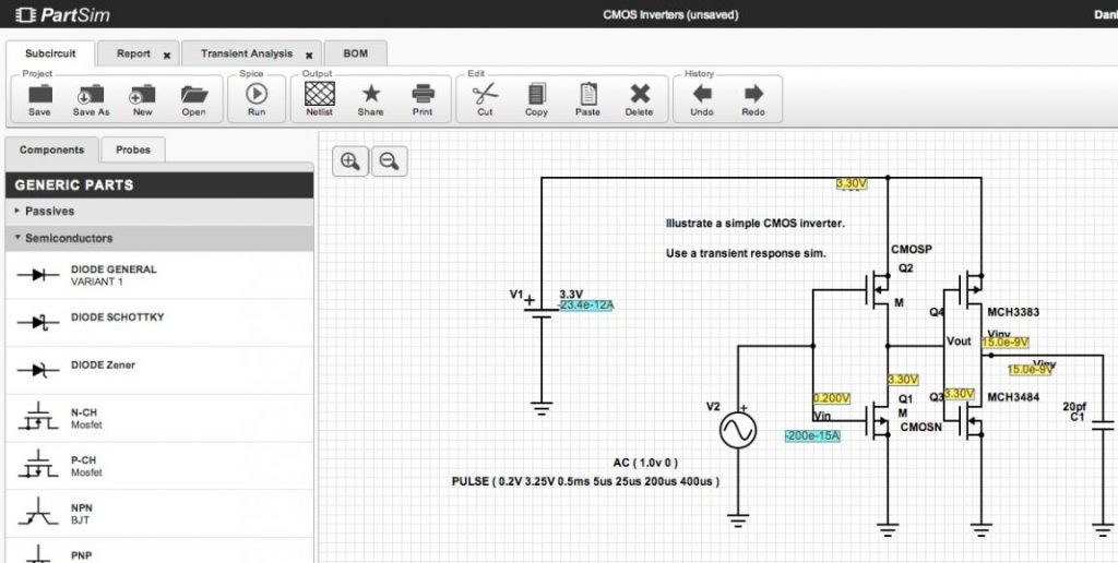 Online Schematic Capture and SPICE Circuit Simulation ...