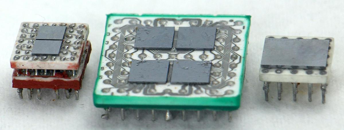 Three memory modules: 8-kilobit, 512-kilobit, and 1-megabit.