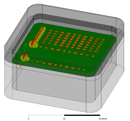 automotive radar antenna array module