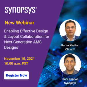 Nov 10 Webinar Enabling Effective Design Layout Collaboration for Next Generation AMS Design SemiWiki 400X400