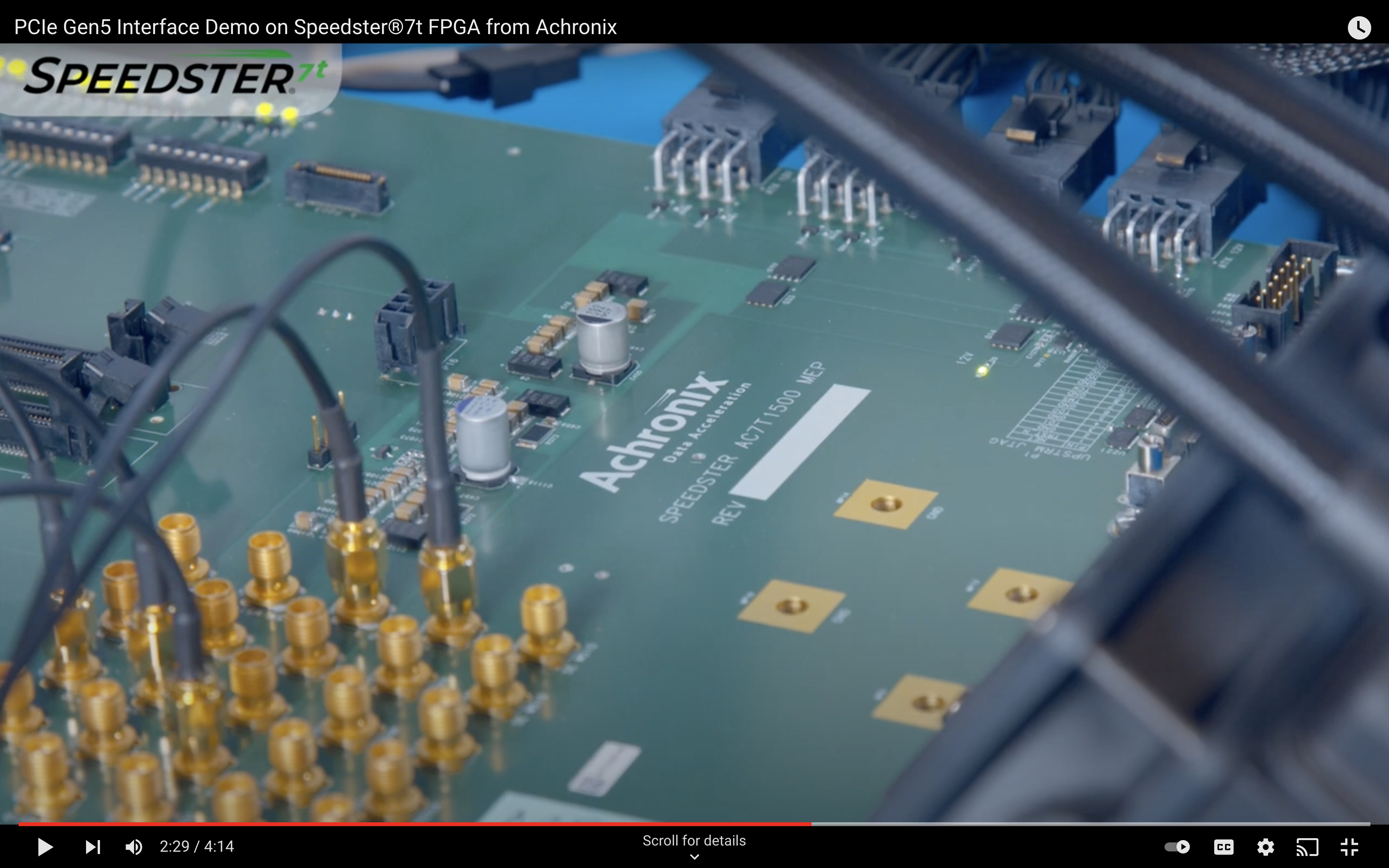 PCIe Gen5 Interface Demo Board