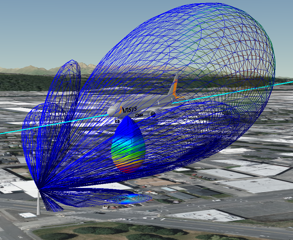 Fig 12 Aircraft Passing 5G BTS