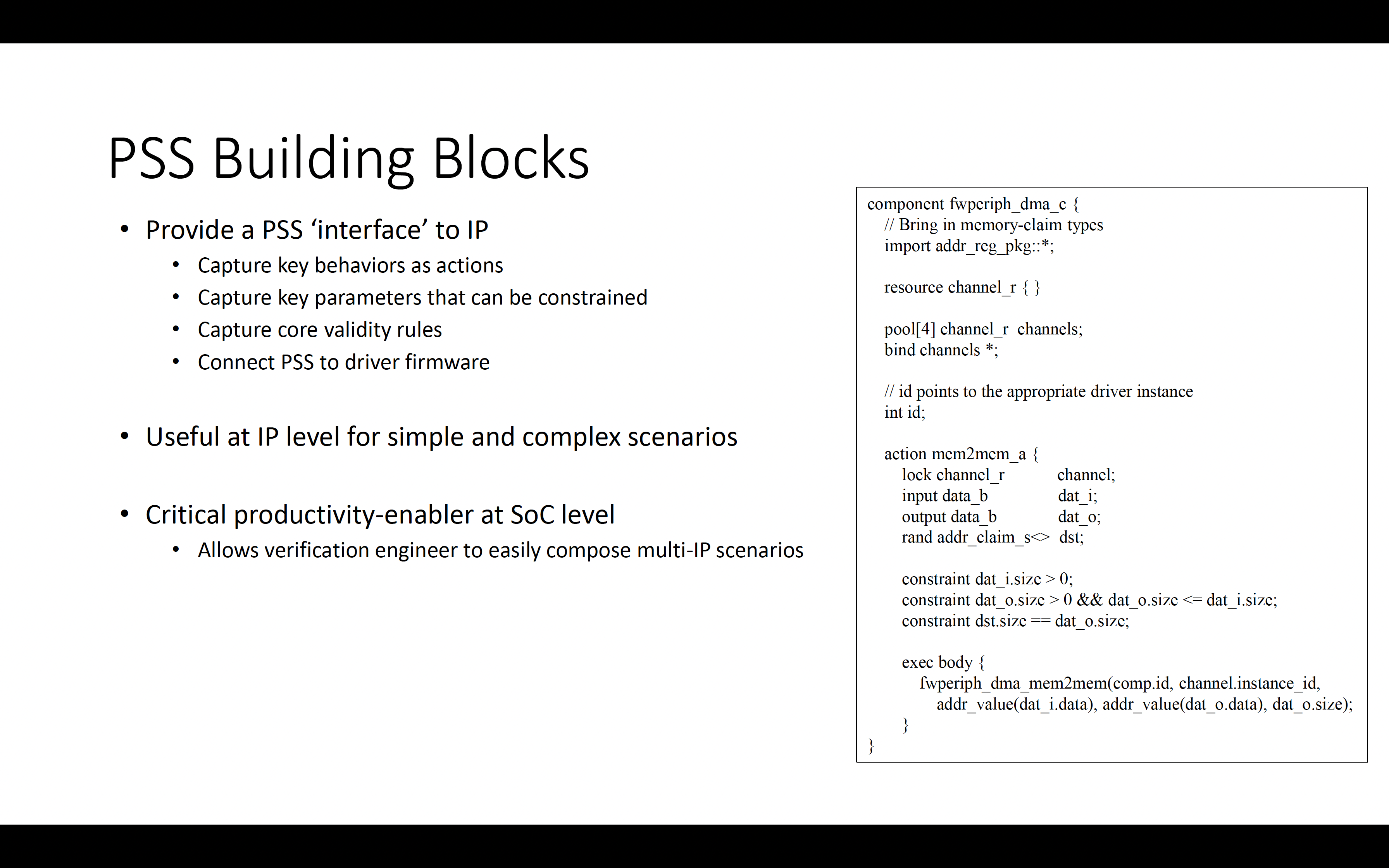 PSS Building Blocks IP