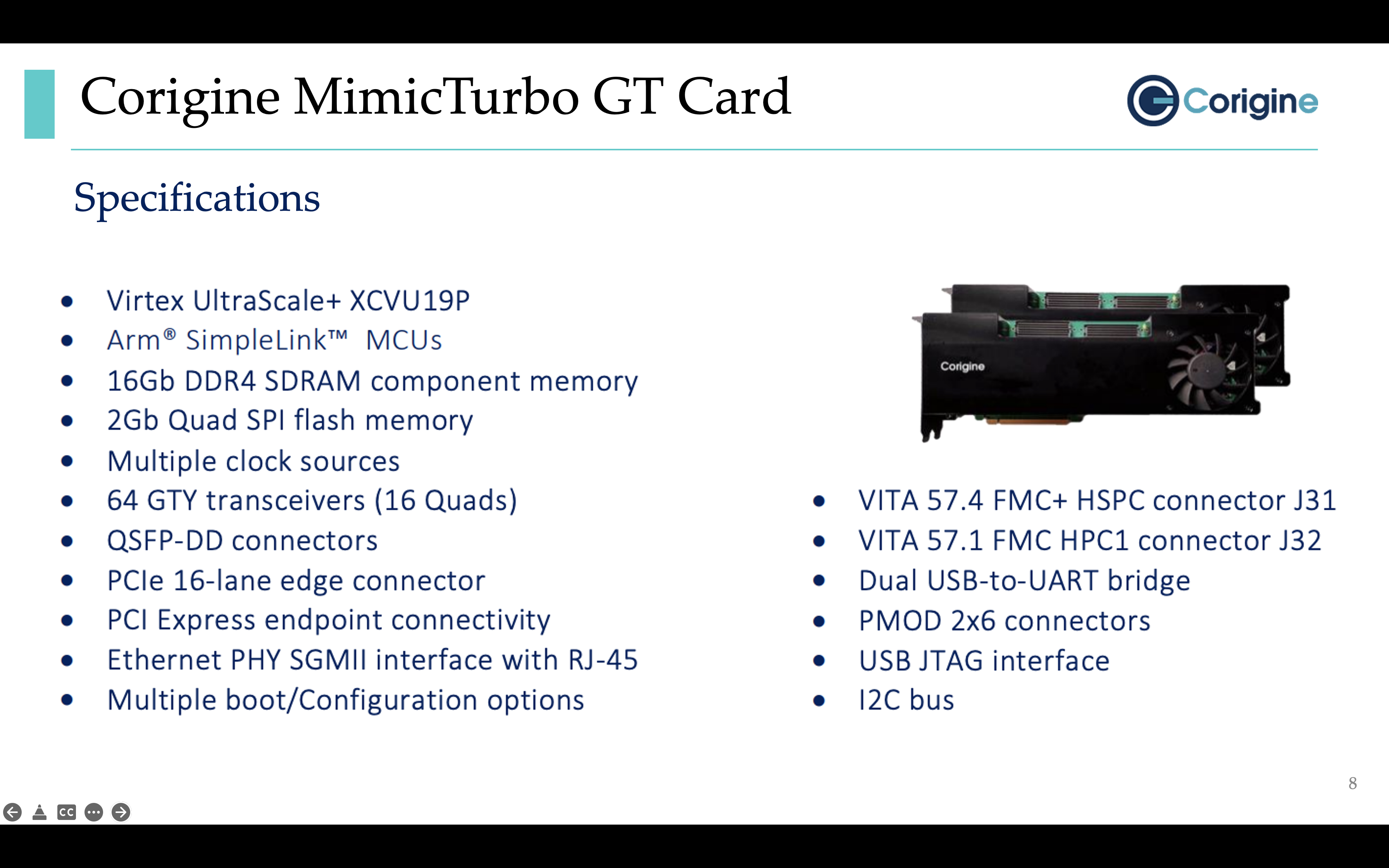 Corigine MimicTurbo GT Card