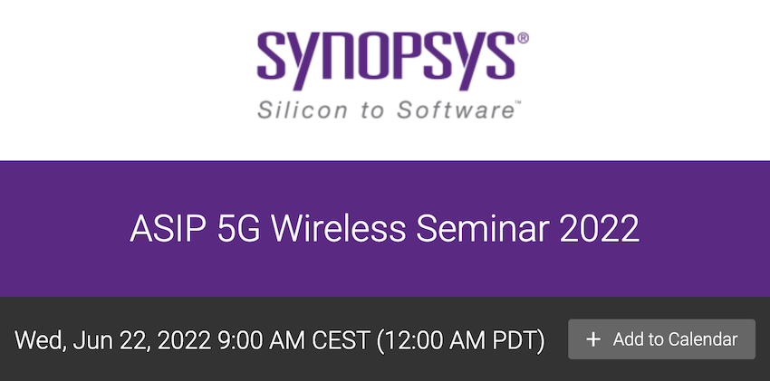 Synopsys June 22 2022
