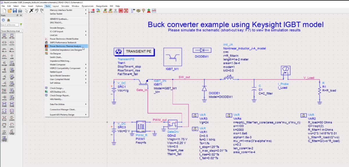 IGBT Electro-Thermal Simulation