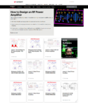 How to Design an RF Power Amplifier course screenshot