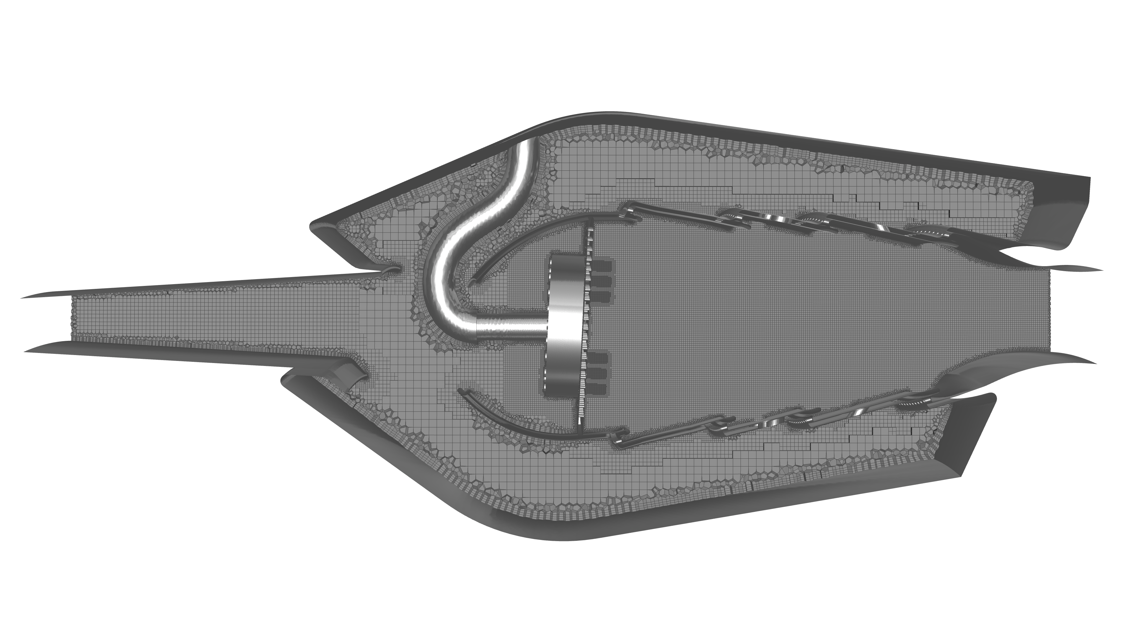 Hydrogen Gas Turbine Combustor Mesh