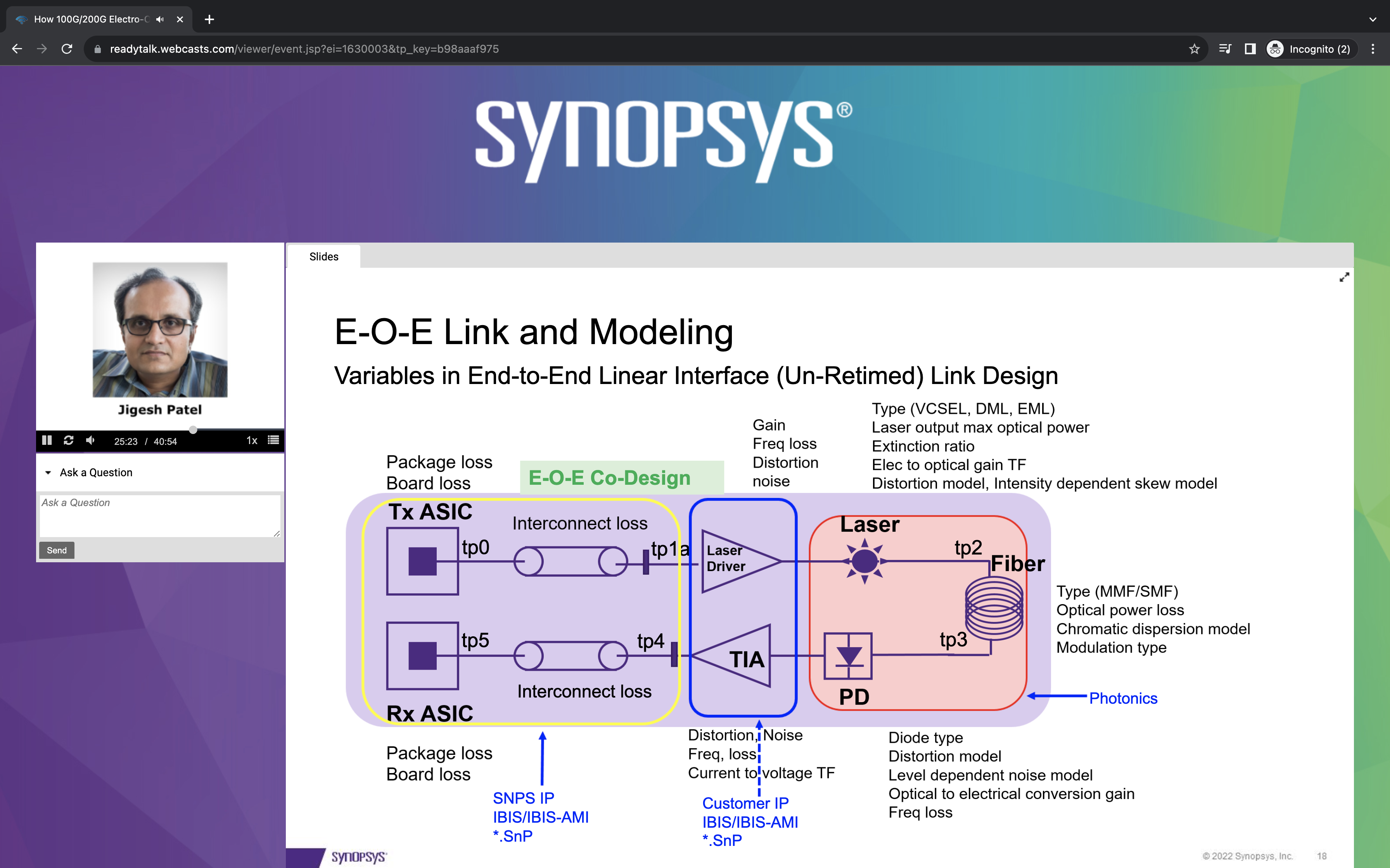 E O E Link and Modeling