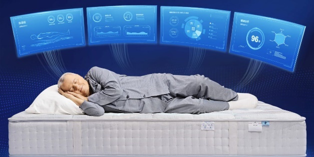 A person lying on a mattress