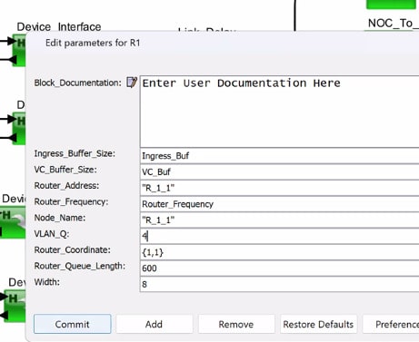 Router parameters