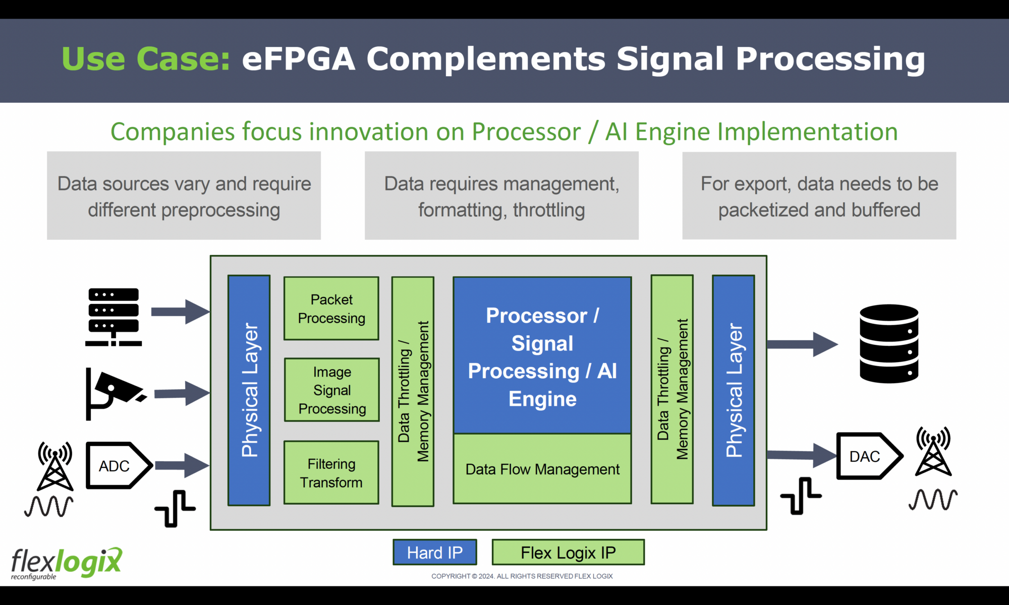 Use Case eFPGA Complementing Signal Processing