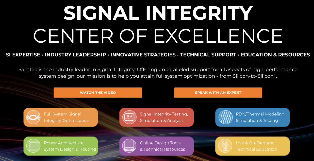 Signal Integrity Center of Excellence