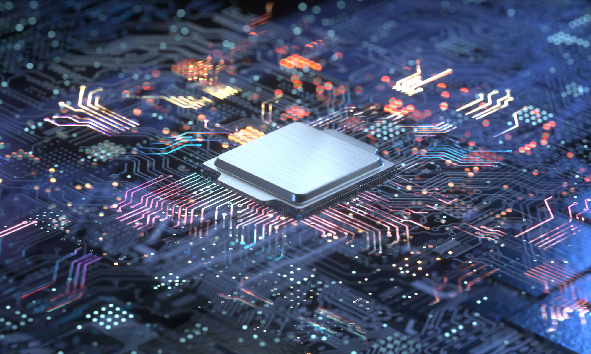 Central,Computer,Processors,Cpu,Concept.,3d,Rendering,conceptual,Image.