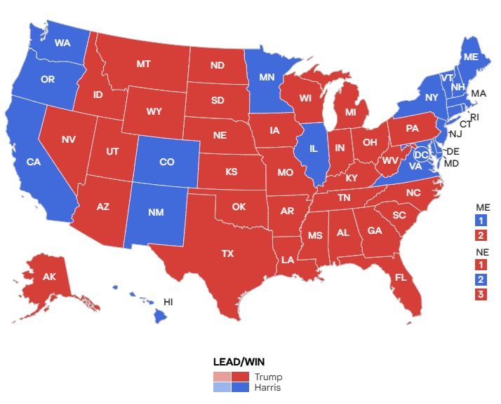 Electoral Map USA 2024