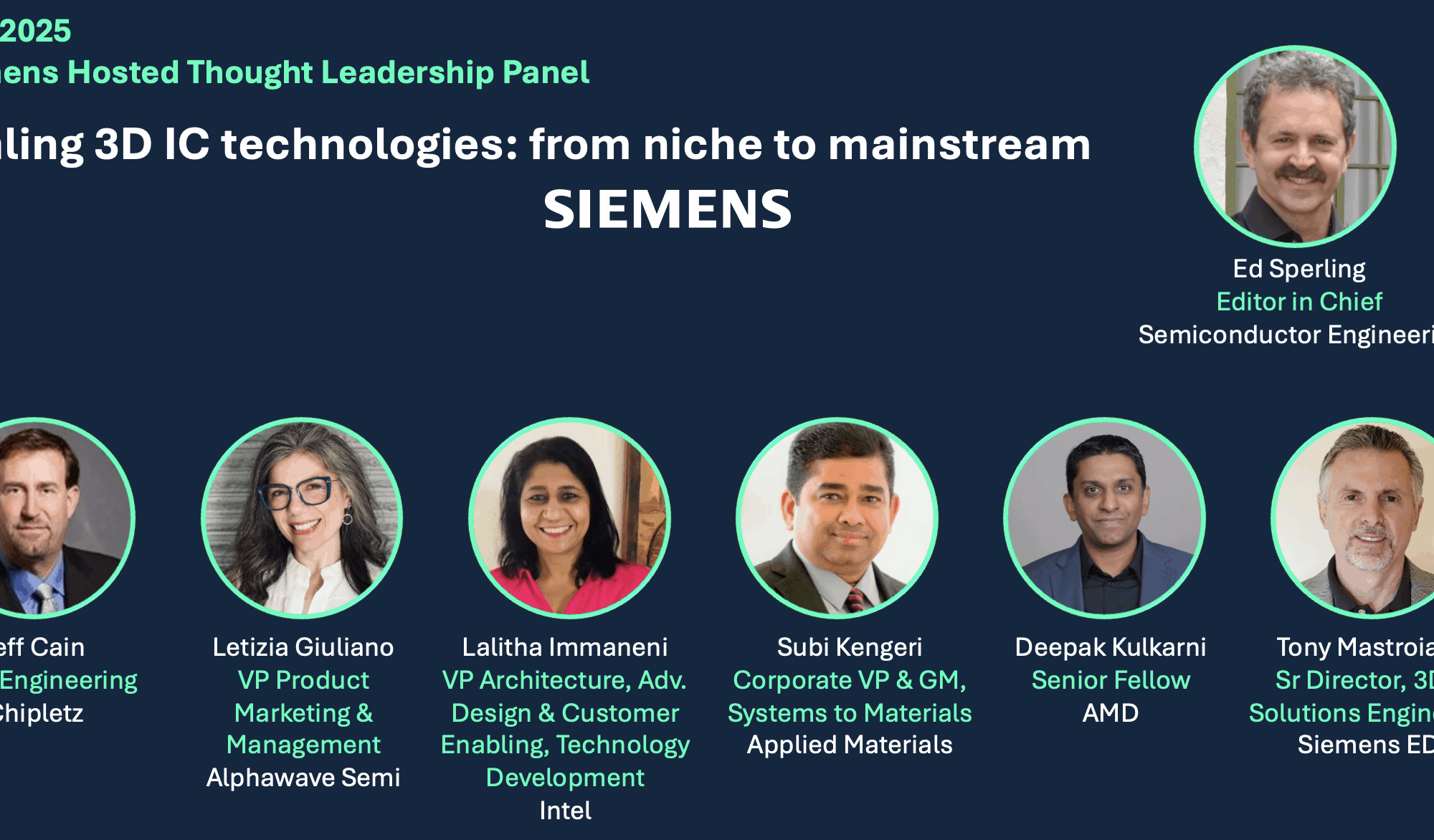 Scaling 3D IC Technologies – Siemens Hosts a Meeting of the Minds at DAC