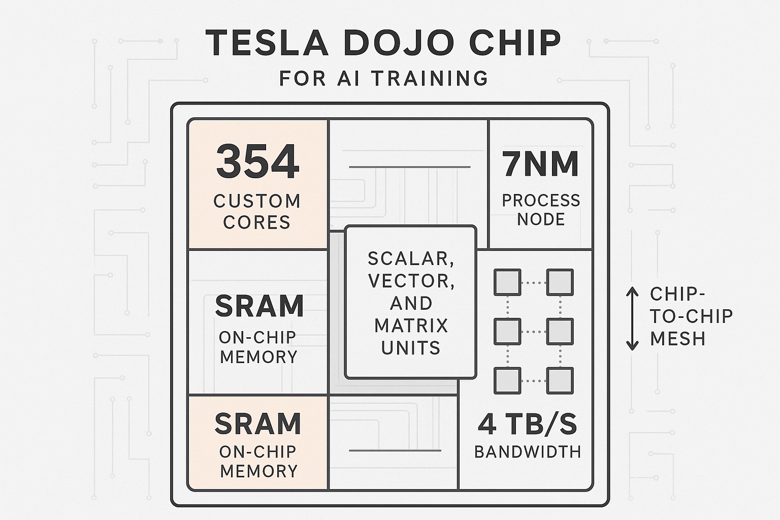 Tesla Dojo Training Chip