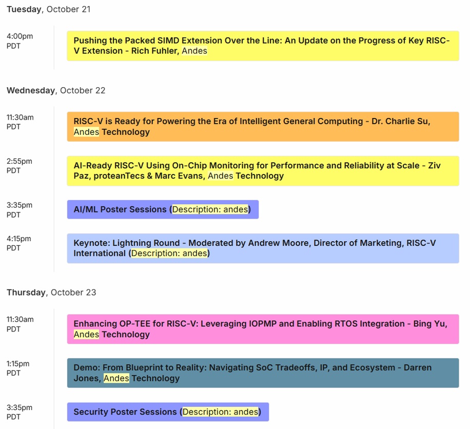 RISC V Summit 2025 Andes SemiWiki