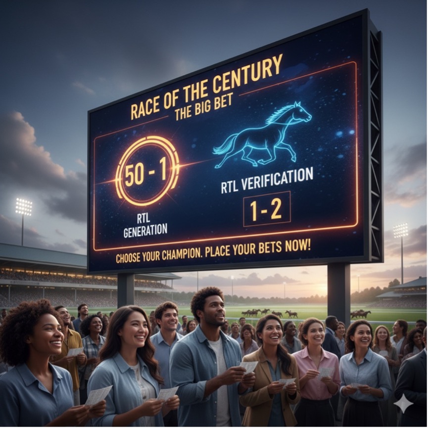 AI RTL Generation versus AI RTL Verification