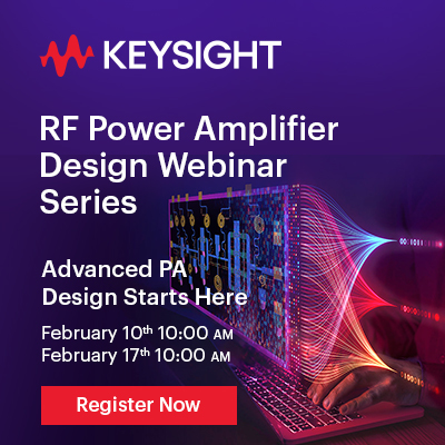 RF Power Amp Design Webinar Series Banner Ad 400x400 (1)
