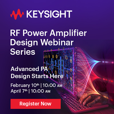 RF Power Amp Design Webinar Series Banner Ad 400x400 (2)