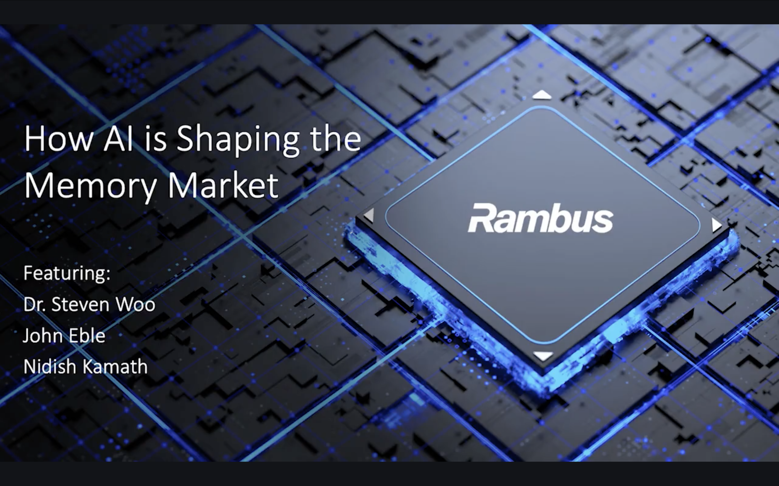 How AI is Shaping the Memory Market Title Slide