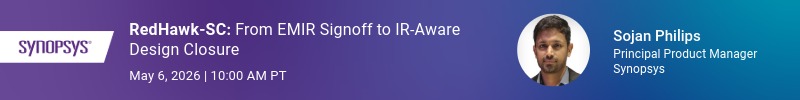 Synopsys RedHawk sc webinar 800x100px