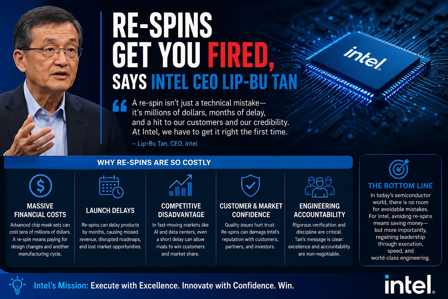 Re Spins Get You Fired, Says Intel CEO Lip Bu Tan