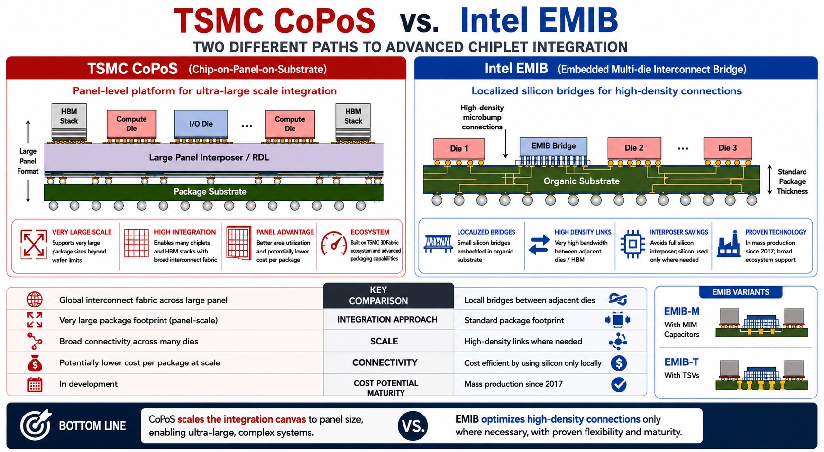 TSMC CoPos Versus Intel EMIB 2026 TSMC CoPos Versus Intel EMIB 2026