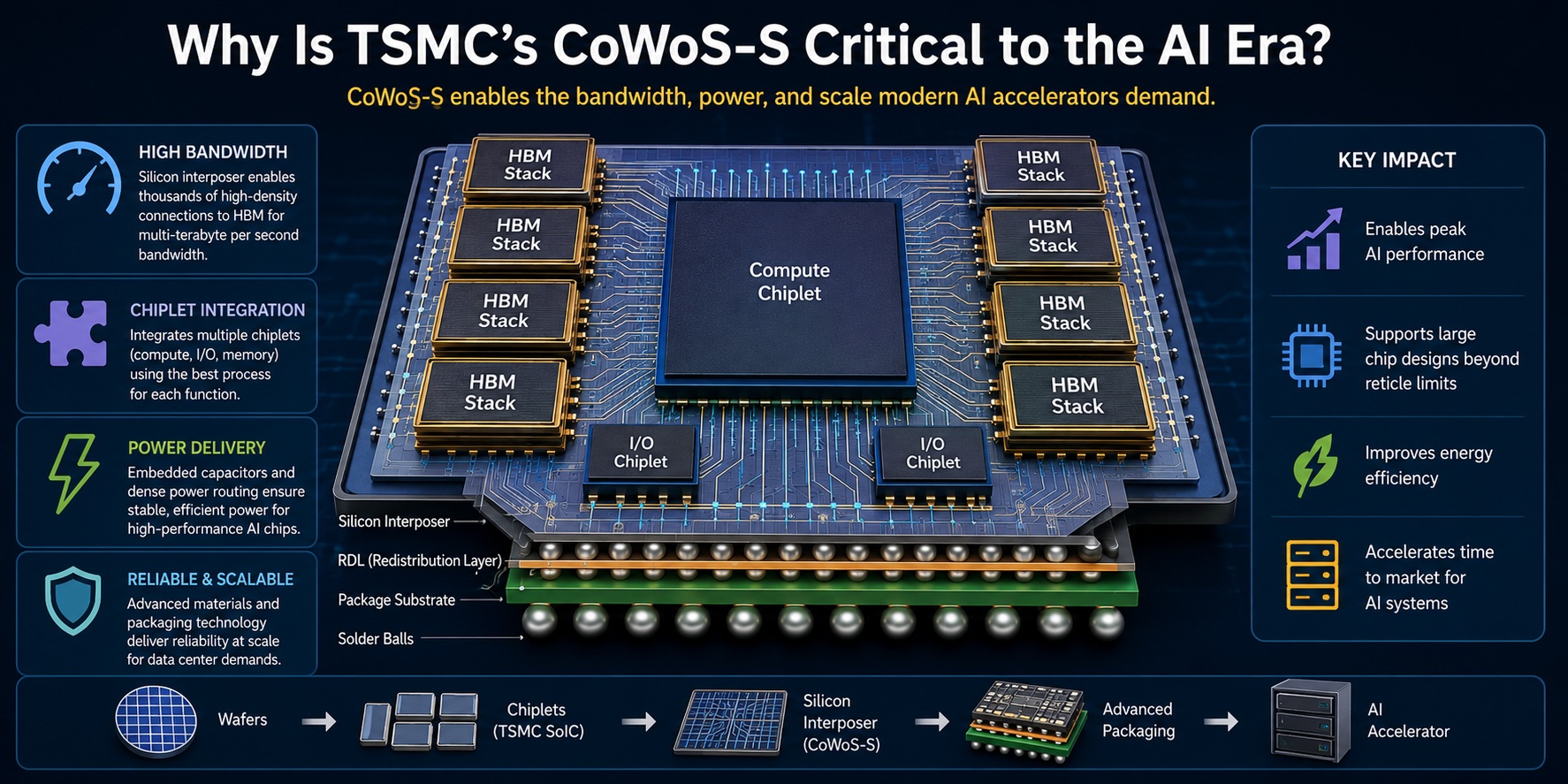 TSMC CoWoS is Critical to AI Chips TSMC CoWoS is Critical to AI Chips