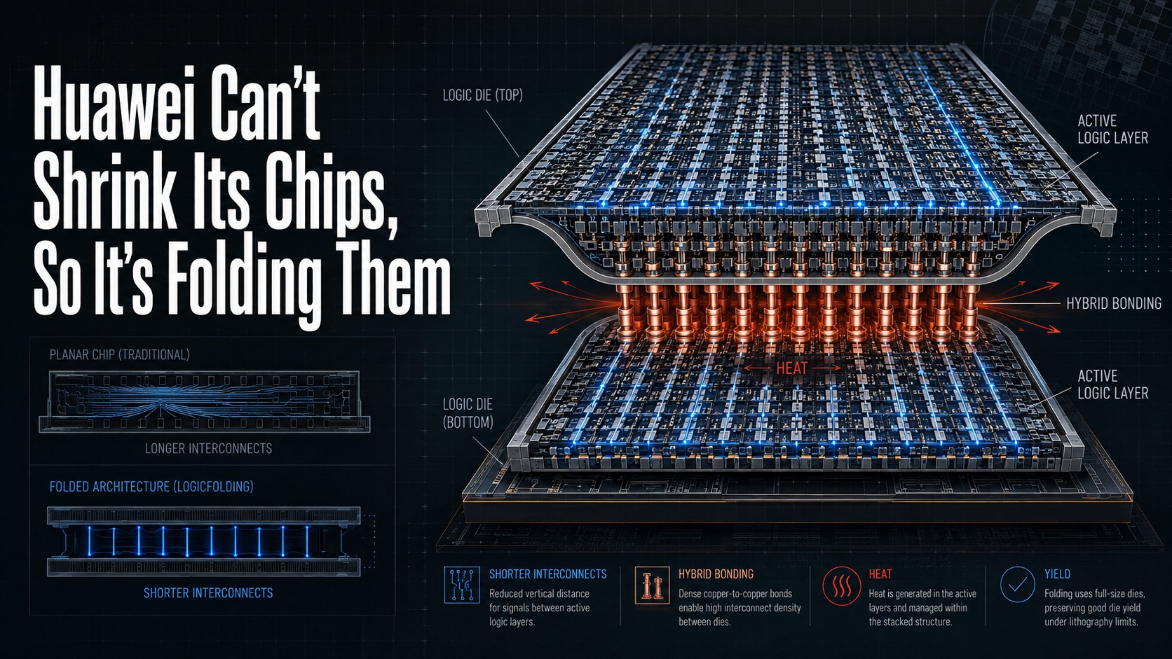 Huawei Can’t Shrink Its Chips, So It’s Folding Them