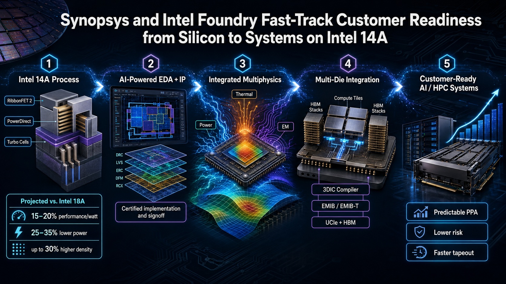 Synopsys and Intel Foundry 14A Support Synopsys and Intel Foundry 14A Support