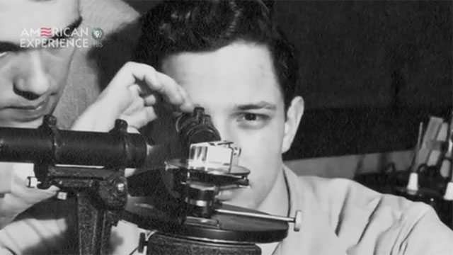 IMAGE 1 Robert Noyce with microscope