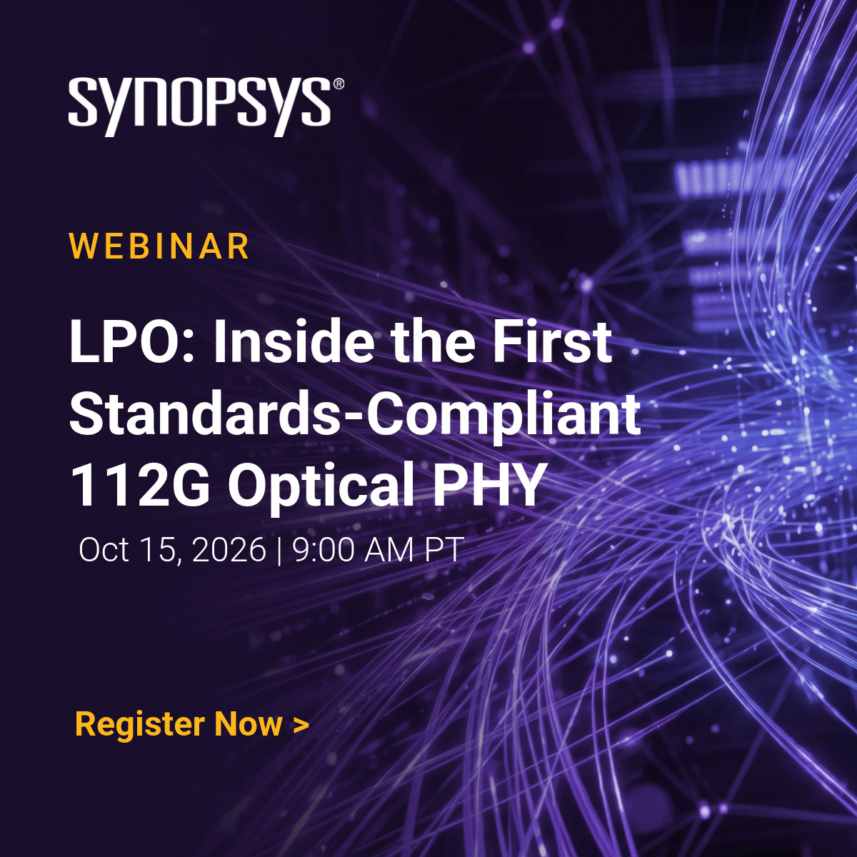 Synopsys 112G Optical webinar 1200x1200