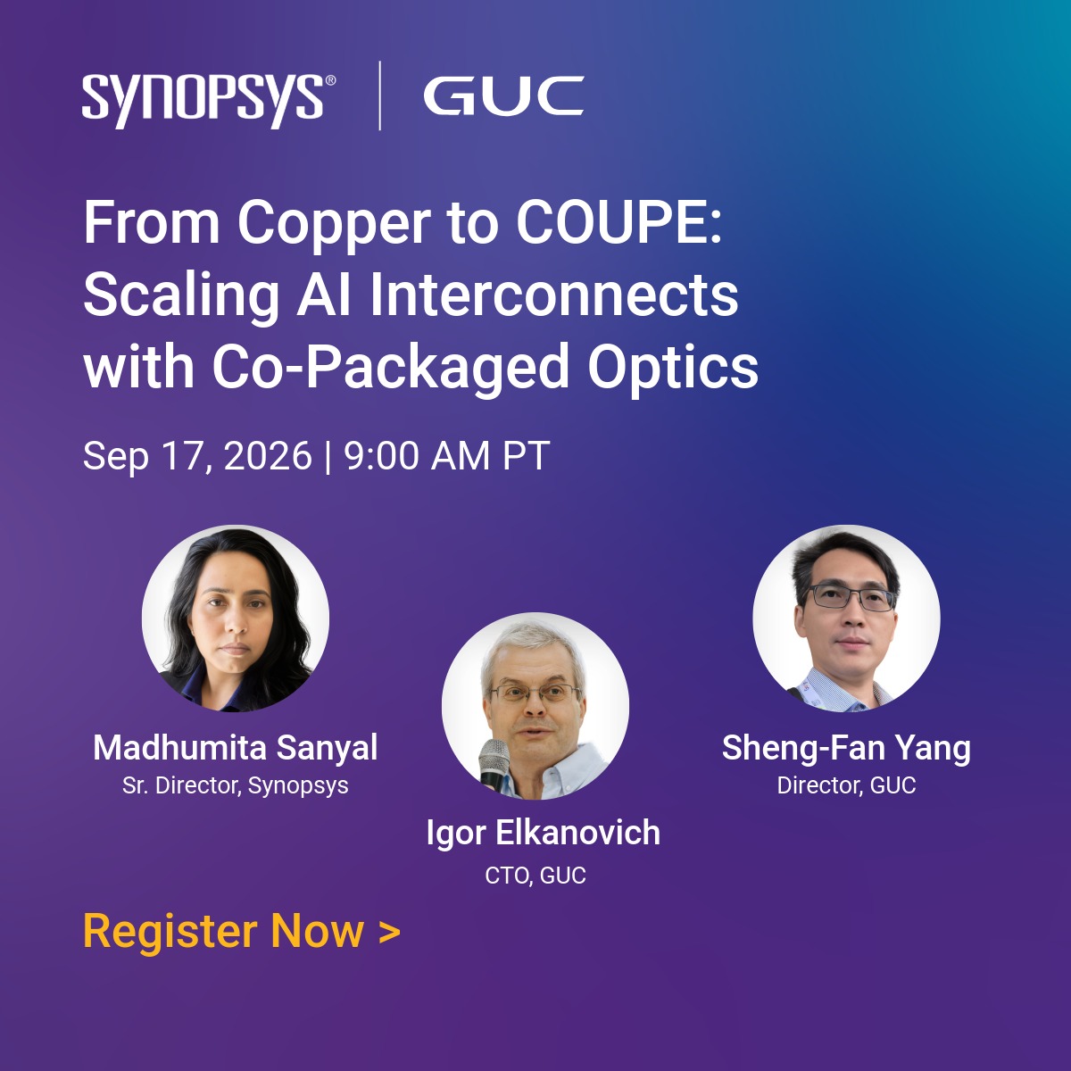 Synopsys GUC COUPE Webinar Banners 1200x1200
