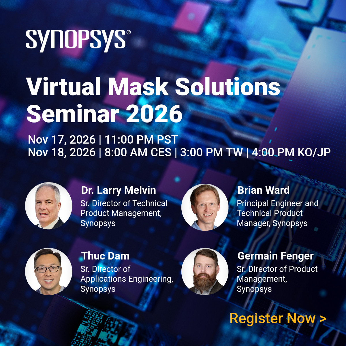 Synopsys Virtual Mask Seminar 1200x1200 px